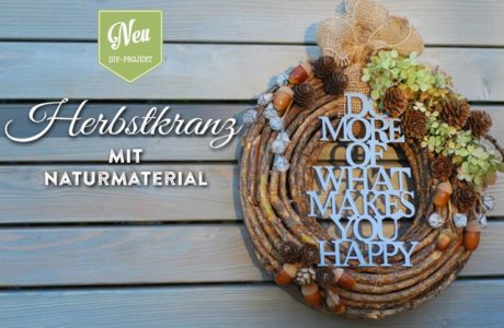 DIY: Herbstdeko mit Türkranz aus Naturmaterial Deko-Kitchen