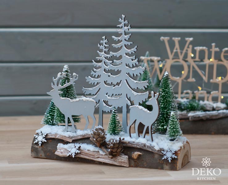 DIY: weihnachtliche Fensterdeko mit süßer Winterlandschaft