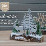 DIY: weihnachtliche Fensterdeko mit süßer Winterlandschaft