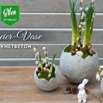 DIY: stylische Ostereier-Vase aus Knetbeton