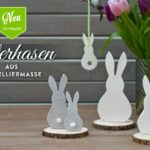 DIY: süße Osterhasen-Deko aus Modelliermasse