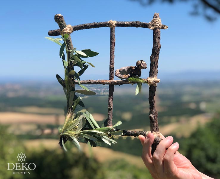 DIY: hübscher Fensterrahmen aus Zweigen – Deko-Kitchen