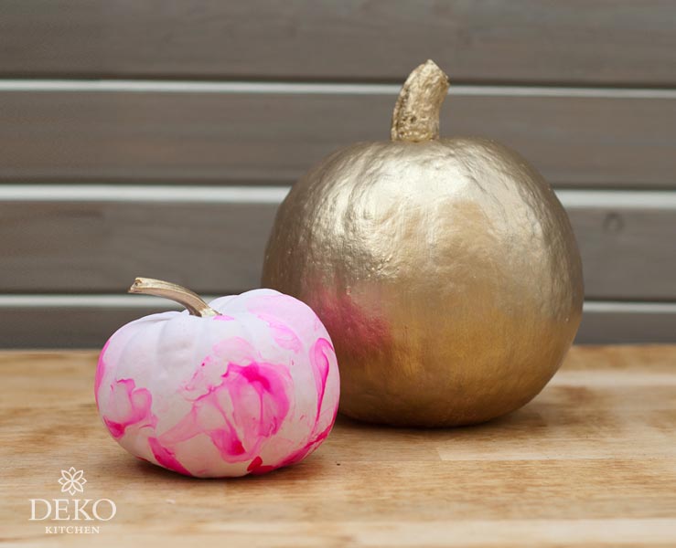 DIY: coole Herbstdeko mit Kürbissen im Watercolor-Look Deko-Kitchen