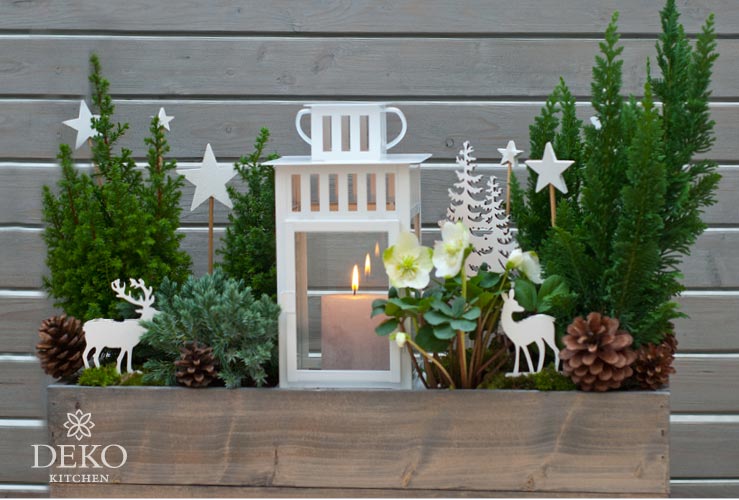 DIY: Blumenkästen wunderschön weihnachtlich gestalten Deko-Kitchen