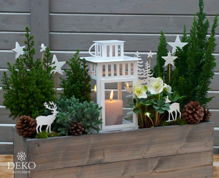 DIY: Blumenkästen wunderschön weihnachtlich gestalten Deko-Kitchen