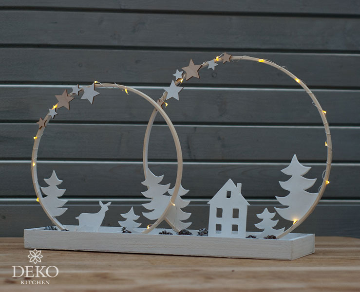 DIY: schlichte Weihnachtsdeko mit Holzringen gestalten – Deko-Kitchen: Schöne  Deko selber machen | Esther Straub | Dekoteller