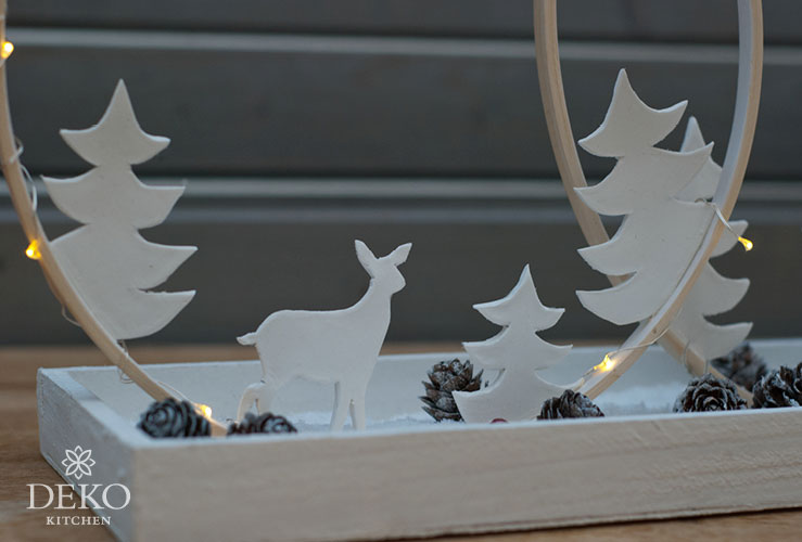 DIY: schlichte Weihnachtsdeko mit Holzringen gestalten Deko-Kitchen