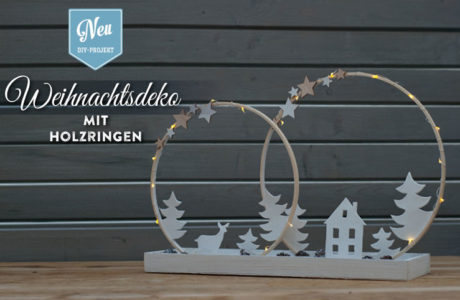 DIY: schlichte Weihnachtsdeko mit Holzringen gestalten Deko-Kitchen