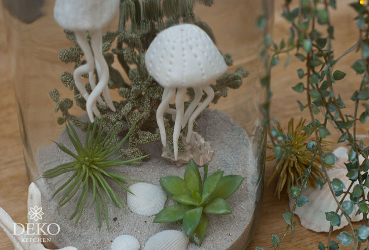 DIY: Mini-Aquarium mit kleinen Quallen aus Modelliermasse von Deko-Kitchen
